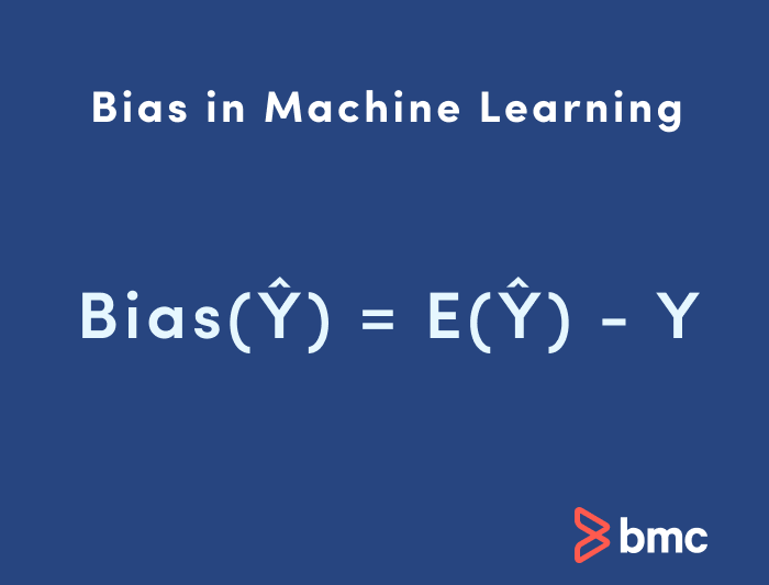 Bias in ML calculation.